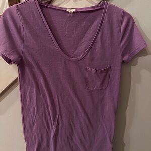 J. Crew Lavender Short Sleeve Top